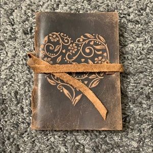 Handmade leather journal by Indian artisans